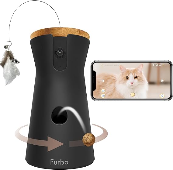 Mejor cámara interactiva para mascotas furbo 1080p
- cámara motorizada con premios, accesible desde el móvil y compatible con Alexa.